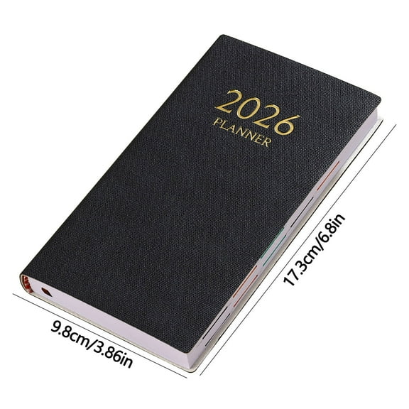 A6 Mini Notebook Organizer Planner Daily Planner Notebook Travel Diary