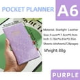 thumbnail image 1 of A6 Mini Notebook Organizer Planner - Daily Travel Journal for Work & Office Use, Portable Writing Diary with Lined Paper, Perfect for Scheduling & Note Taking, 1 of 2