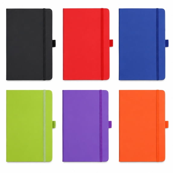 A6 Minimalist Hardcover Notebook with Elastic Strap – High-Capacity ...