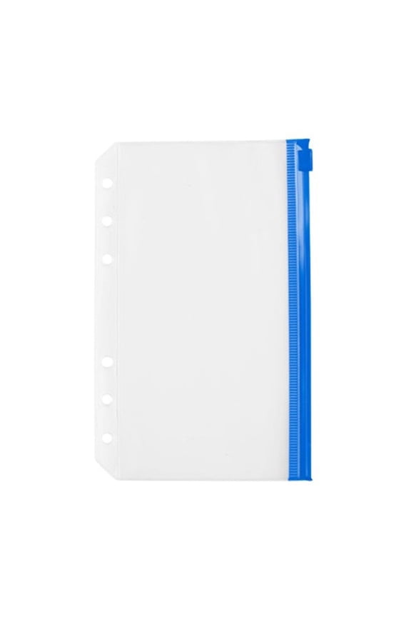 A6 Money Saving Envelope with Zipper – 6-Hole Binder Insert, Transparent PVC Pouch for Cash Stuffing, Bill Organization, Receipt Holder, Photo Pocket Refillable