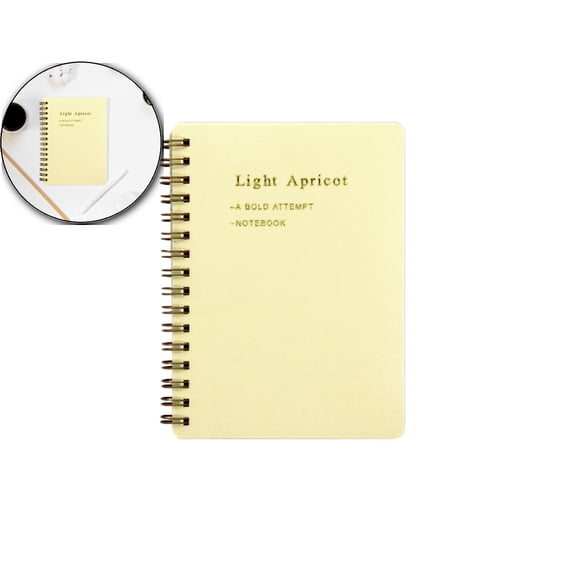 A6 Notebook 60 Sheets(120 Pages) – Flip Coil Bound Notepad with Durable Plastic Cover – 5.7x4.2 inch Notebook for Office, Journaling