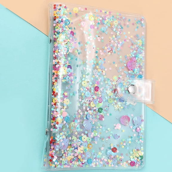 A6 Notebook Binder, Savings Money Saving Record Folder (Transparent) (Transparent WK)