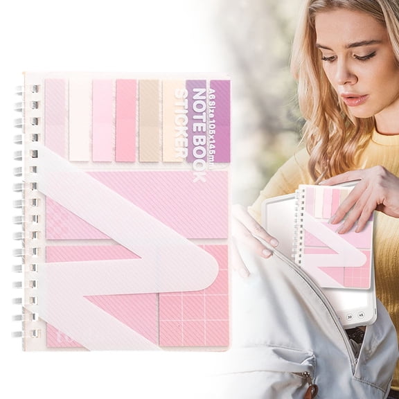 A6 Notebook with Colorful Index Tabs, Student Planner Journal for Note Taking and Writing, End of Year Gift for Students from Teacher and Classroom
