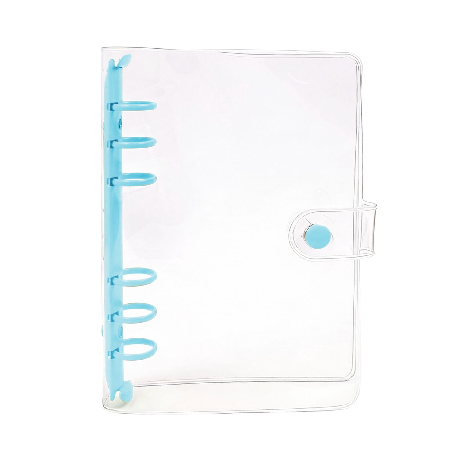 Notebook Rings Transparent A6 PVC Notebook Binder, Transparent Round Rings Binder, Paper Insert ...