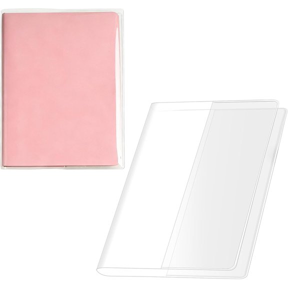 A6 Planner Cover Jelly PVC A6 Clear Cover Plastic Book Cover for Journal Weeks Planners and Books 9.13 x 6.06 Inch
