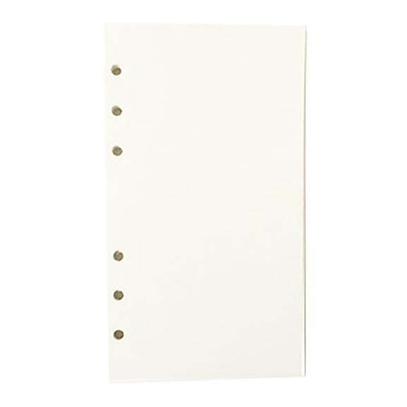 A6 Planner Inserts, 6-Ring Blank Refill Paper for Binder Notebooks, 135 Sheets of Creamy Eye-Care Writing Paper for Journaling and Professional Notes