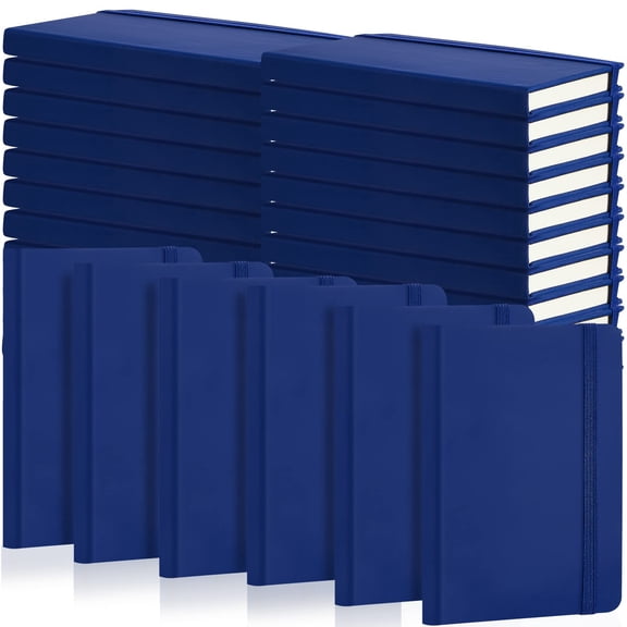 A6 Pocket Journals Blue 40 Count Lined Use for School Business Office
