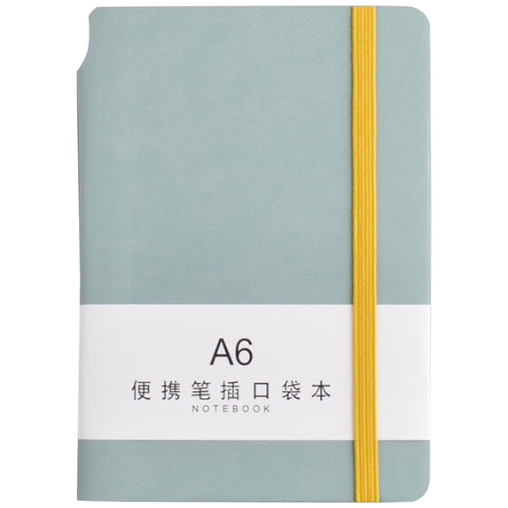 A6 Pocket Notebook Journals with Pen Holder, 5.71X3.54 inch Mini Notepad, Travelers Notebook, Small Note pads, College Ruled Notepad for Travel Notes Daily Memo, Pocket Carry Office Stationery