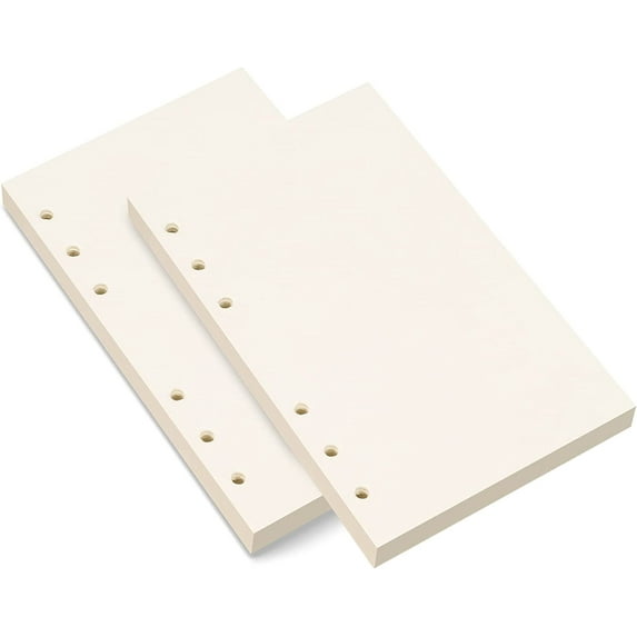 A6 Refill Paper, Purture A6 Loose Leaf Binder Paper, A6 Lined Notebook Paper, 6 Ring College Ruled Writing Paper, A6 Planner Inserts Paper Refill for A6 Binder Notebook Journal