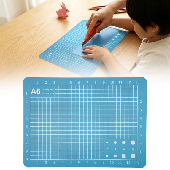 A6 Self Healing Cutting Mat Double Sided, 6in×4.3in Small Cutting Mat Craft Cutting Board Great for Scrapbooking, Quilting, Fabric, Sewing Crafts Projects
