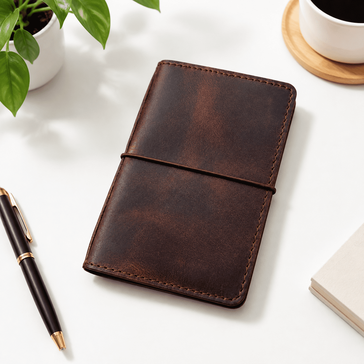 Traveler's Notebook Design A6 Size Travelers Notebook Cover with Inner Pockets, Card Slots, and ...