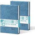 thumbnail image 1 of A6 Sketchbook 5.8"x4.1" - 120 Sheets/240 Pages(2 Pack), 180gsm Acid-Free Paper Blank Sketch Book, Hardcover Portable Artist Sketch Journal for Drawing, Illustration & Travel$$Art & Craft, 1 of 6