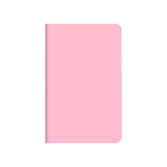A6 Softcover Sewn Binding Notebook 60 Pages Thick Paper for Daily Notes and Sketching - Light Pink