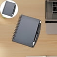 thumbnail image 1 of A6 Spiral Bound Notebook Set with Included Pen, PP Cover Writing Journal with Pen Clip, On-the-Go Memo Book, Compact Writing Pad for Meeting Notes, Office Use, Personal Planning, Black, 1 of 7