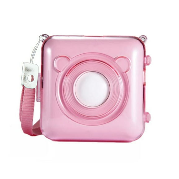 A6002 Portable Thermal Printer Protective Case - Anti-Scratch & Anti-Drop Cover with Hand Strap - Transparent