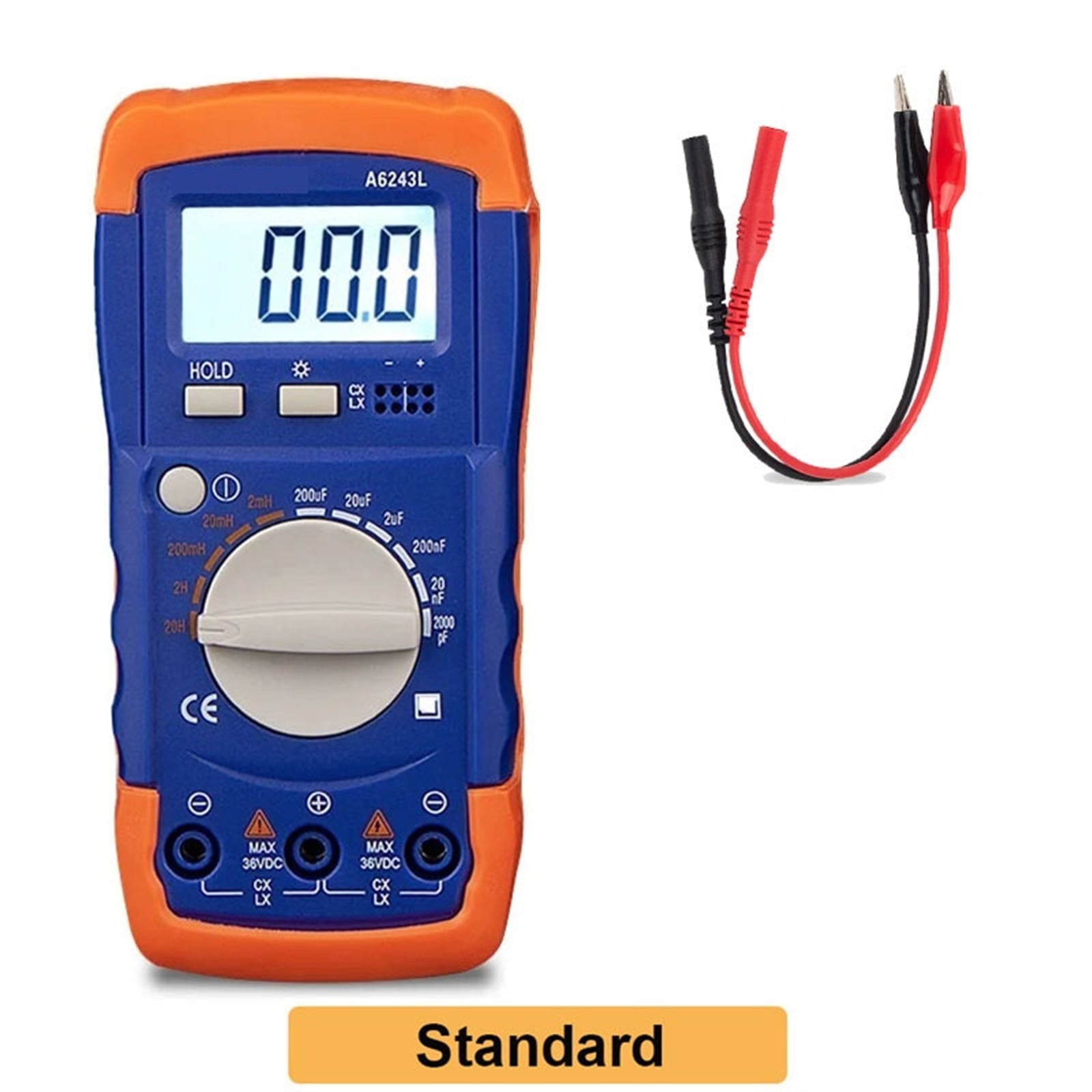 A6243L Digital LC Meter Multimeter Professional Capacitor Tester Automotive Inductance Capacitance Meter Tester Analog ,High Accuracy