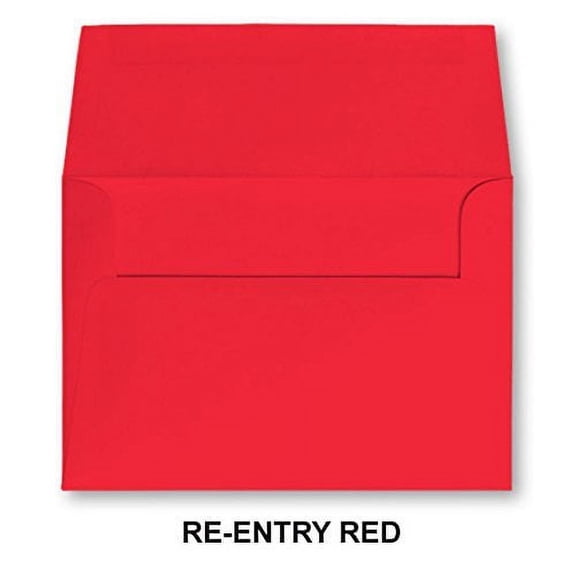 A7 (4 3/4 x 6 1/2) Invitation Envelope - Astrobright - 24# ReEntry Red -1000 Pack
