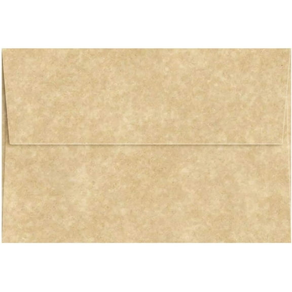 A7 Aged Parchment Envelopes  Fits 5 x 7 Greeting Cards, Wedding & Party Invitations, Announcements, Photos | 5 1/4 x 7 1/4 | 24lb Bond, 60lb Text | 25 per Pack