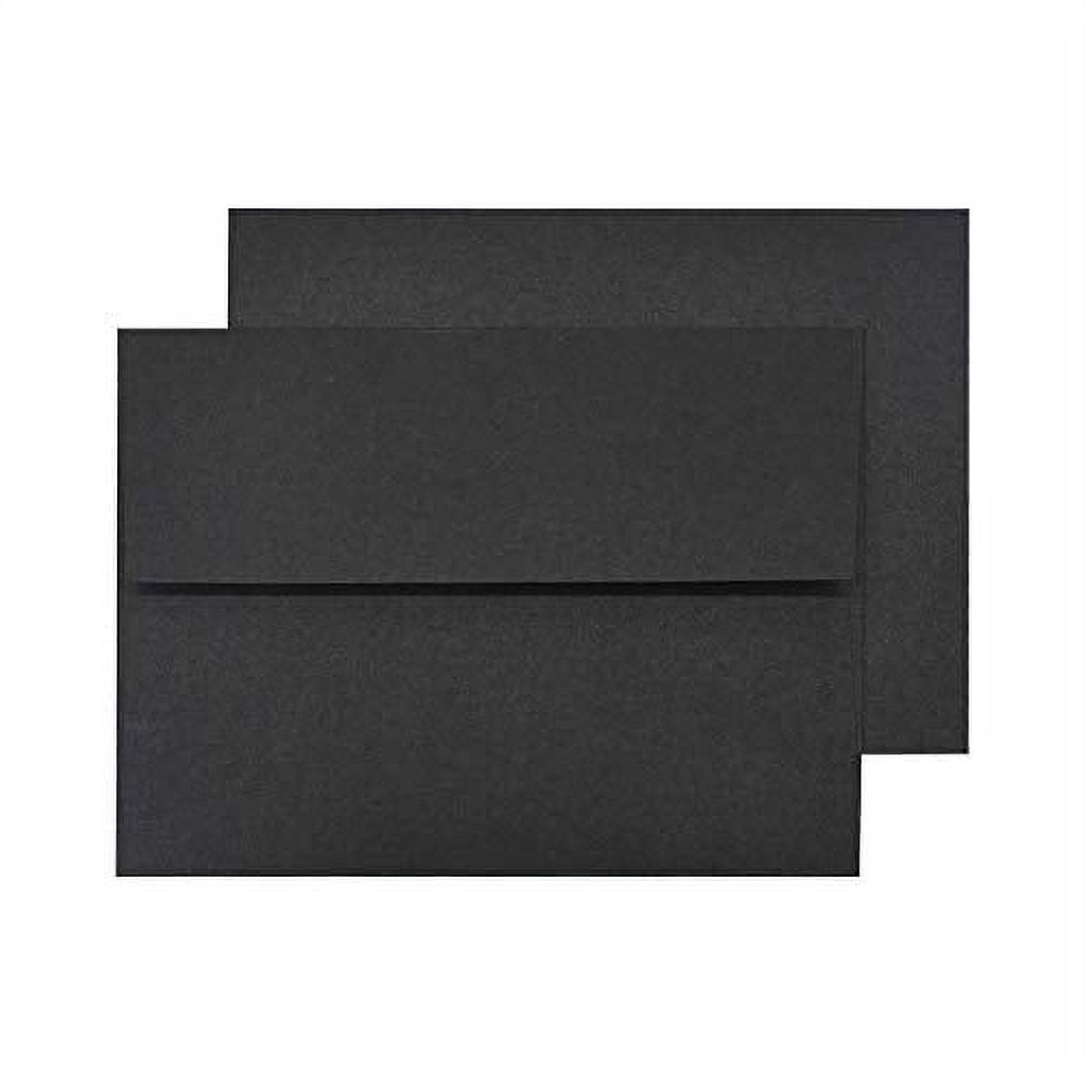 A7 Black Invitation 5x7 Envelopes Self Seal, Square Flap,Perfect for