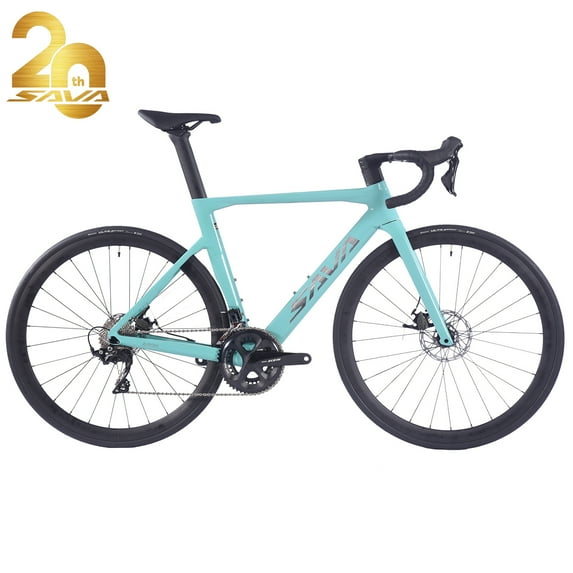 A7 Carbon Fibre Road Bike 22 Speeds Disc 20th Anniversary Edition Size 51 Blue
