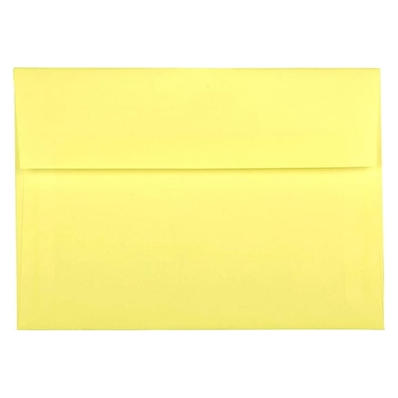 A7 Envelopes - 500 Pack, 5.25 x 7.25 Inch, Pastel Yellow - #70 Bond Paper, Business Envelopes, Invitation Envelopes, RSVP Envelopes