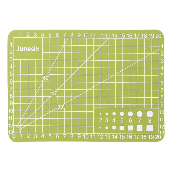 A7 Grid Craft Cutting Mat, 4.1"×2.9" Line Work Mat, Handcraft Cutting Pad, Grid Printed Art Cutting Surface, Measurement Trimming Pad, Grid Guide Mini Craft Slice Board