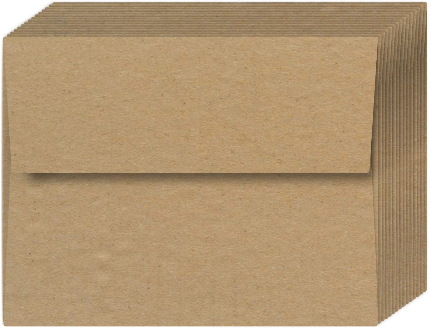 A7 Grocer Brown Kraft Invitation Envelopes – Great for Enclosing ...