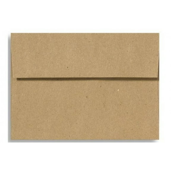 A7 Invitation Envelopes W/peel & Press (5 1/4 X 7 1/4) - 100% Recycled - Grocery Bag Brown (50 Per Pack)