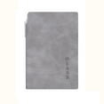 thumbnail image 1 of A7 Lamb Leather Notebook with Pen, Lamb Leather Journal for Writing - Portable Refillable Notebook for Students, Business, Gift, School Supplies, Multi-Functional(Gray), 1 of 4