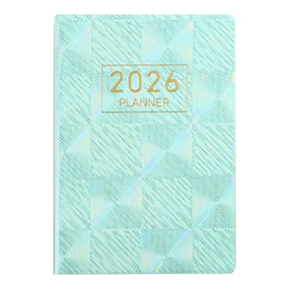 A7 Mini Daily Planner Notebook, Travel Journal Organizer, with Calendar Layout, Portable for School, Office, Home Use, Perfect for Students and Professionals