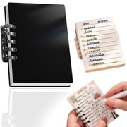 A7 Mini Loose-Leaf Notebook, Pocket Size Refillable Journal, Small 6-Ring Binder Notebook, Portable Memo Planner with Refill Paper, A7 Pocket Notebook for Notes, Lists, Durable Loose-Leaf Planner