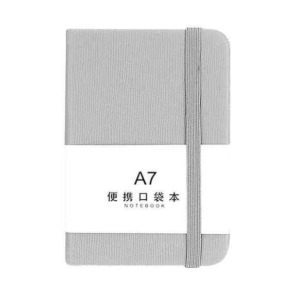 A7 Notebook with Thick Paper, Hard Cover Pocket Notebook for Journaling & Note Taking, Non-bleed Paper for Pens & Pencils, Perfect for Learner, Office Work, and Daily Planning on the Go
