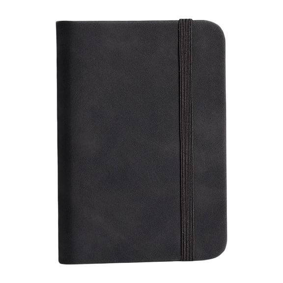 A7 Notebook(Without Pen Loop), Oimcto All-In- Notebook, High-Quality Paper, Works with Gel Pens, Cover, Black, 1 Pc