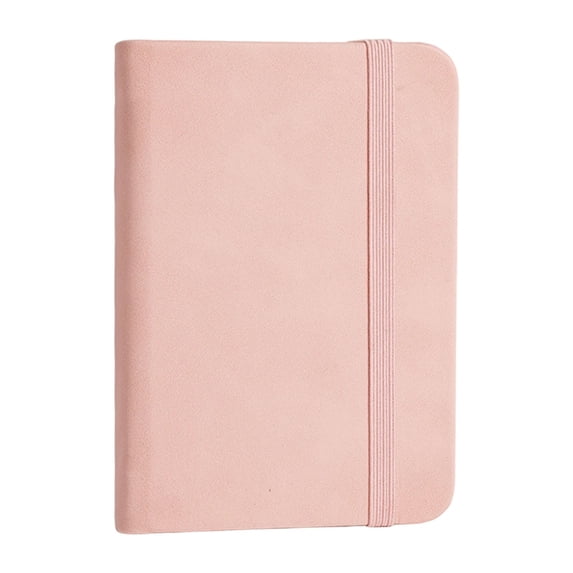 A7 Notebook(Without Pen Loop), Oimcto All-In- Notebook, High-Quality Paper, Works with Gel Pens, Cover, Pink, 1 Pc