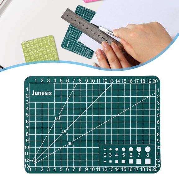 A7 PVC Cutting Mat with Grid, 3mm Thick Craft Cutting Board for Sewing, Quilting, Scrapbooking & Paper Crafts