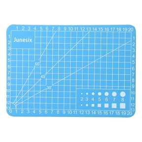 A7 PVC Cutting Mat with Precision Grid and Angle Markings, 3mm Thick, Self-Healing Surface for Crafting and Sewing