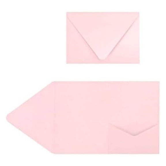 A7 Pocket Invitations | 5" x 7" | Candy Pink | 100lb. Cover | 210 Qty