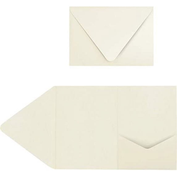 A7 Pocket Invitations (5 x 7) - Natural (10 Qty.)