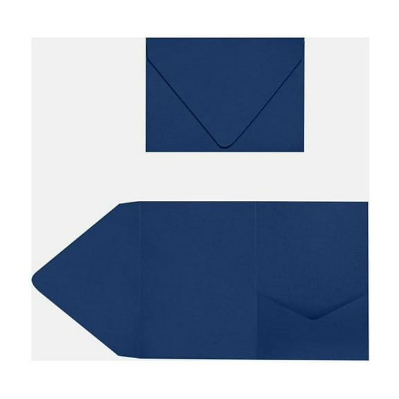 A7 Pocket Invitations - Navy (10 Qty.)