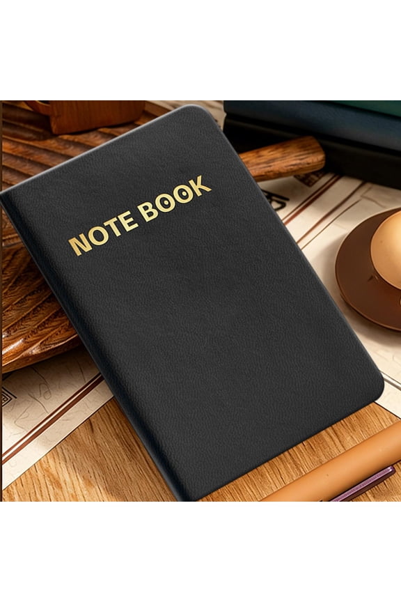 A7 Pocket Leather Notebooks, 4.2x2.8 Inch Compact Thick Journals, Mini Concise Lined Memo Pads with Bookmark for Spring Office Daily Writing