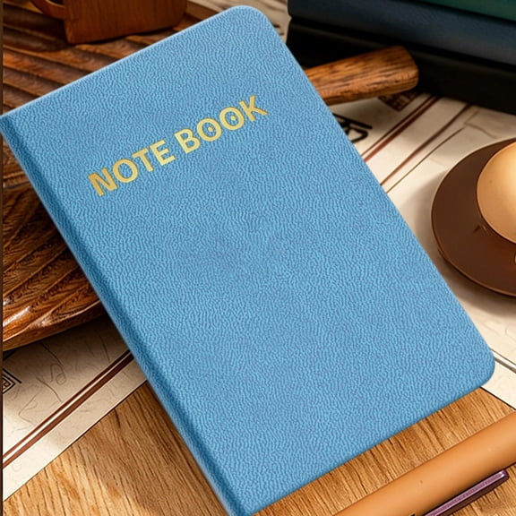 A7 Pocket Notebook | 1-Pack Mini Leather Journal with 196 Cream Paper Pages | Portable Student Planner for On-the-Go Notes | 5 Color Options