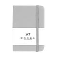 thumbnail image 1 of A7 Pocket Notebook - 3x4in Mini Leather Journal, Thick Paper No Bleed-Through, Portable for Work/Travel/Gift Gray, 1 of 2