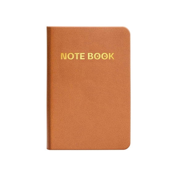 A7 Pocket Notebook Compact Portable Notebook Thick Leather Journal Small Mini Concise Notebook, 3x4in