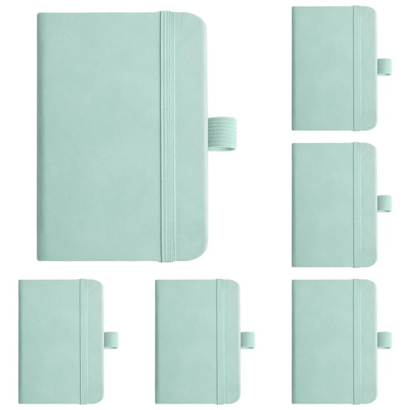 A7 Pocket Notebook with Pen Loop,5Pc Mini Journal with Elastic Band, 100 Sheets Lined Notebook, Portable Pocket Book, Compact Daily Writing Notebook for Quick Jotting, Travel Note Taking, Daily Use