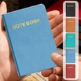 thumbnail image 1 of A7 Pocket Notebook Small Notebook, 4.2" x 2.8" Pocket Notebooks Hardcover with Thick Lined Paper,Cover Letter Embossing Design Mini Journal Notepad （Black）, 1 of 7