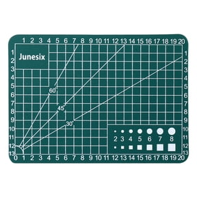 A7 Self-Healing Cutting Mat, Double-Sided Grid Mat, Non-Slip Craft Cutting Board, Durable PVC Art Cutting Pad, Precision Scale Mat for Scrapbooking & DIY Projects
