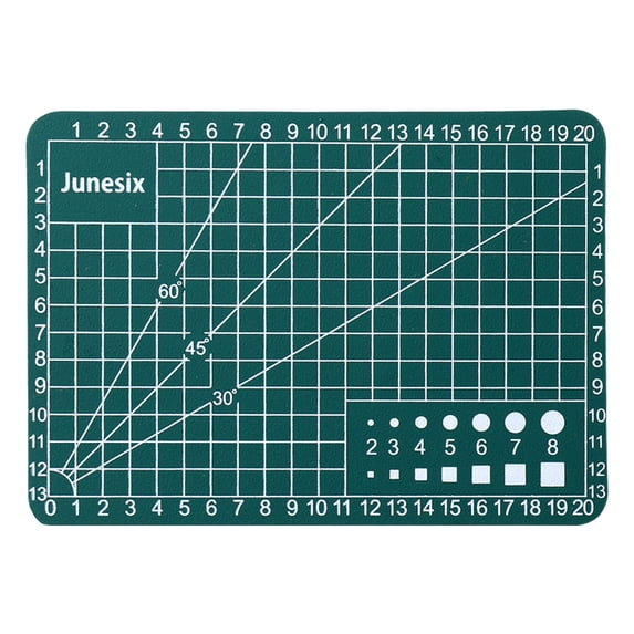 A7 Self-Healing Cutting Mat, Double-Sided Grid Mat, Non-Slip Craft Cutting Board, Durable PVC Art Cutting Pad, Precision Scale Mat for Scrapbooking & DIY Projects