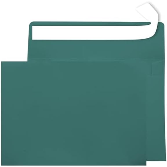 A7 Self Seal Envelopes, 50 Pack 5x7 Envelopes for Invitations, Greeting Cards, Mailings, Printable Invites, Weddings, Parties, Photos, Postcards, Standard Letter Size, Green