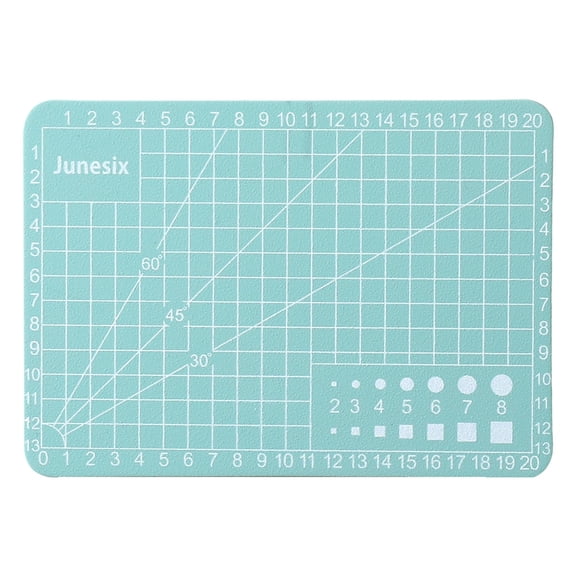 A7 Self-healing Cutting Mat, Double-sided PVC Craft Cutting Board with Precision Grid Lines, Multi-color Optional for Scrapbooking, Card Making, Model Building & Precision Cutting, 4.1x2.9 Inches