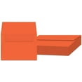 thumbnail image 1 of Dark Orange A7 Square Flapped Invitation Envelopes – Perfect for Weddings, Party Invites, Thank You, Greeting and Holiday Cards, Announcements | 250 Envelopes Per Pack, 1 of 5